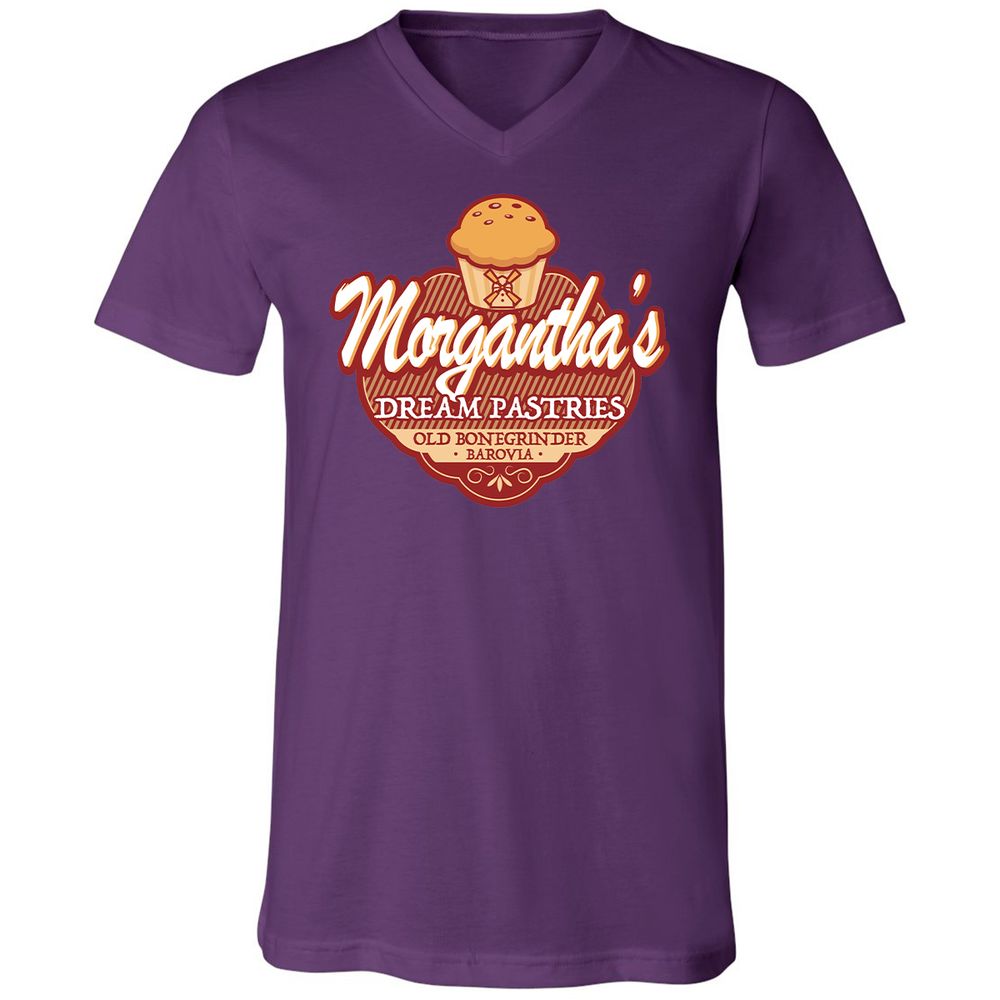 Unisex V-Neck T-Shirt - D7H97E9Z - Team Purple - 9