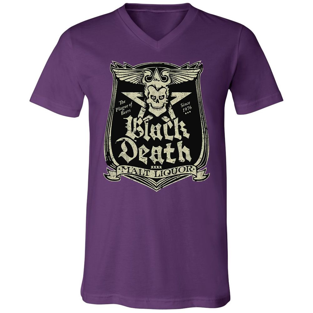 Unisex V-Neck T-Shirt - AU4JNCBE - Team Purple - 9
