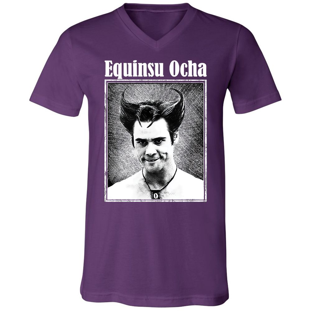 Unisex V-Neck T-Shirt - P45U8457 - Team Purple - 9