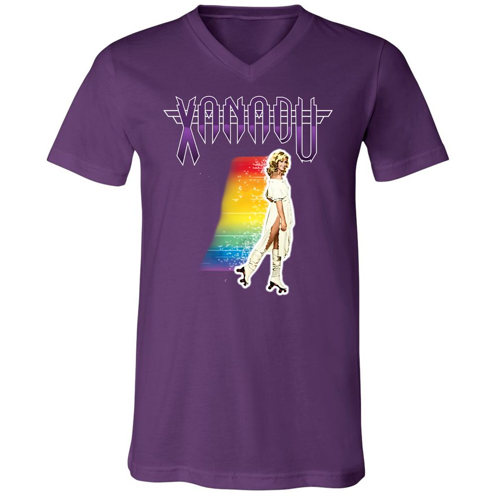 Unisex V-Neck T-Shirt - 5UT8SRQH - Team Purple - 9