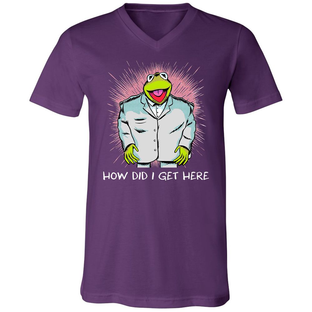 Unisex V-Neck T-Shirt - RMLZ74XY - Team Purple - 9