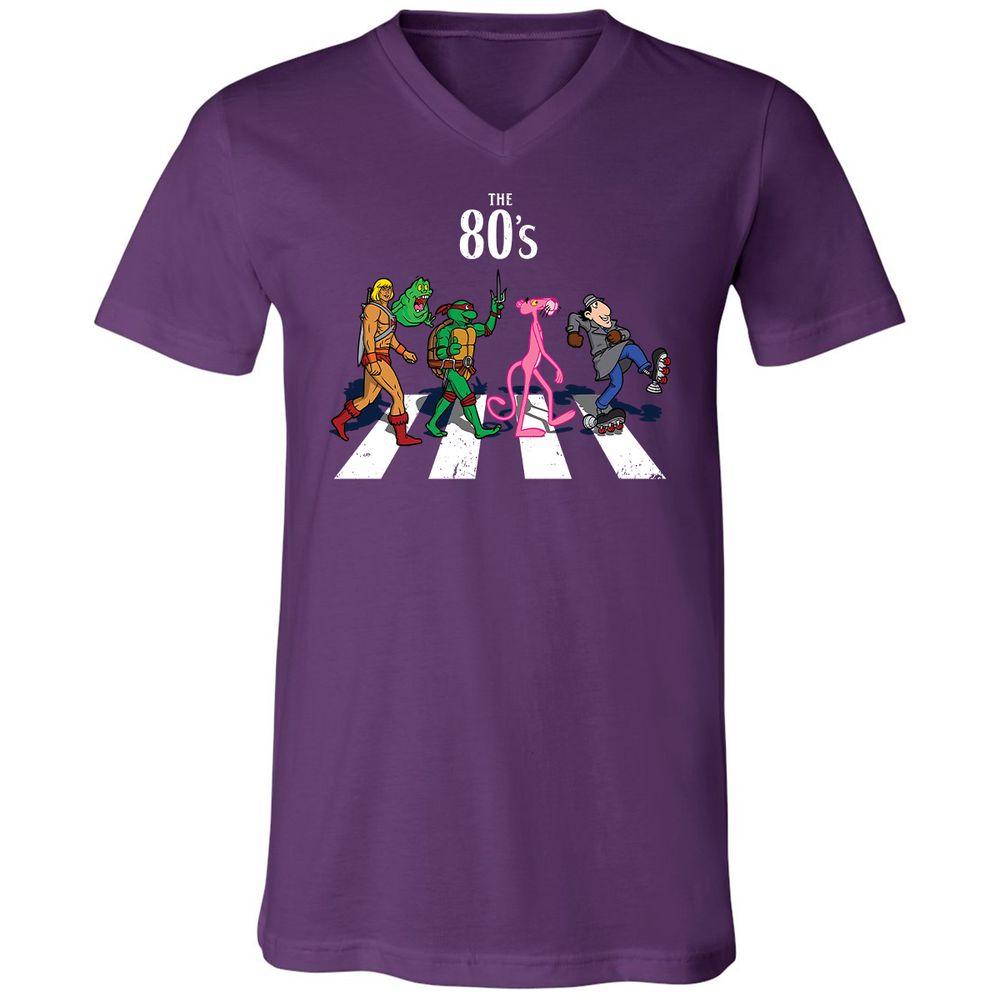 Unisex V-Neck T-Shirt - 42UGYXSZ - Team Purple - 9