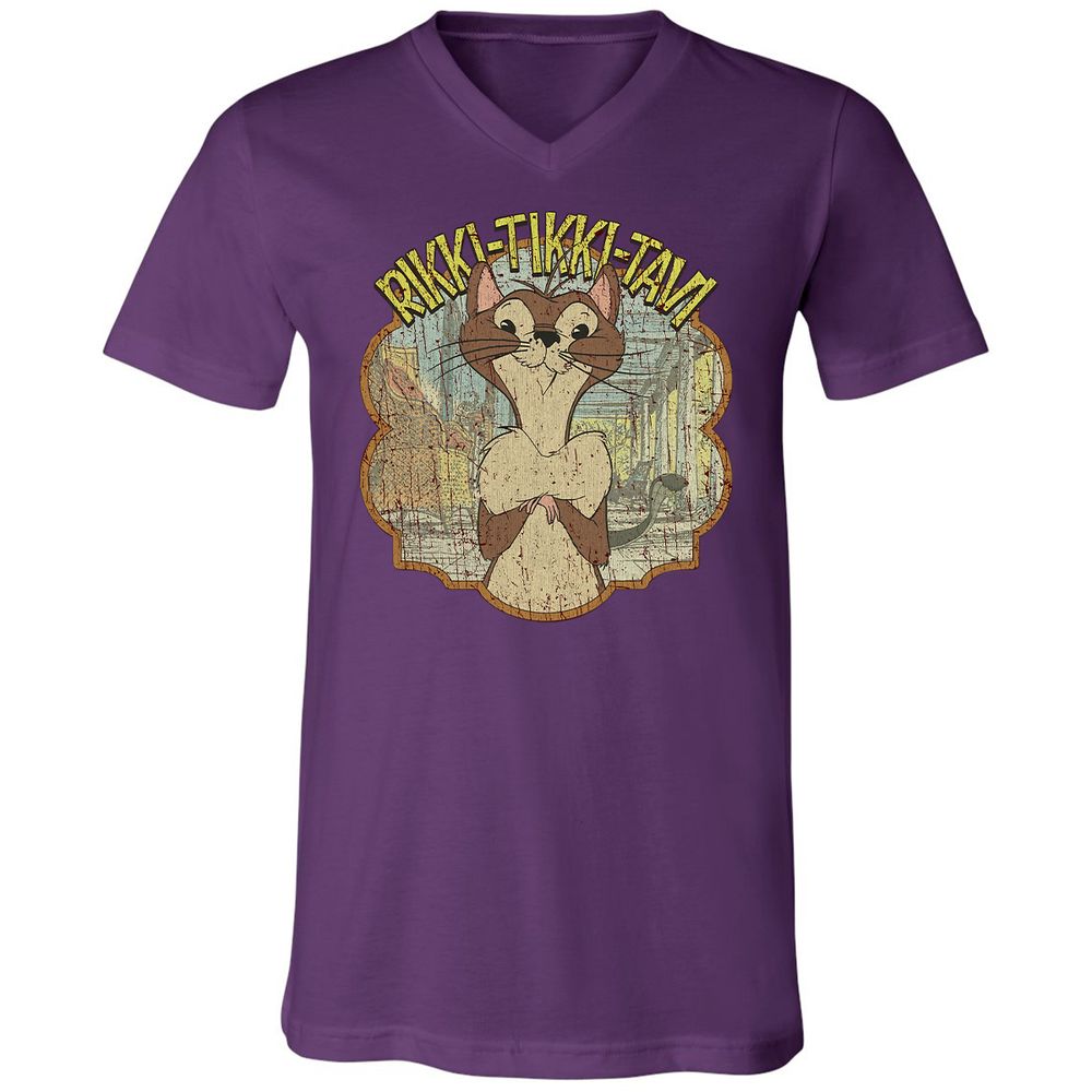 Unisex V-Neck T-Shirt - XW1WCGEK - Team Purple - 9
