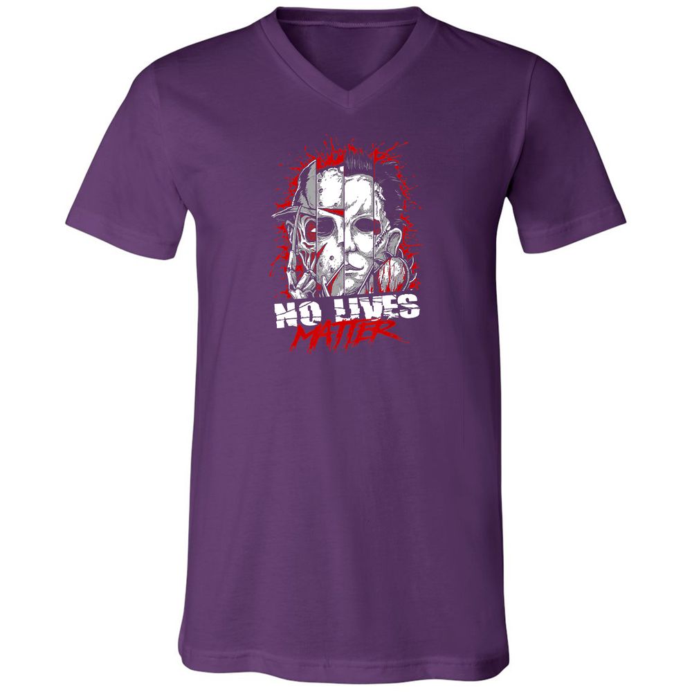 Unisex V-Neck T-Shirt - E1PR296R - Team Purple - 9