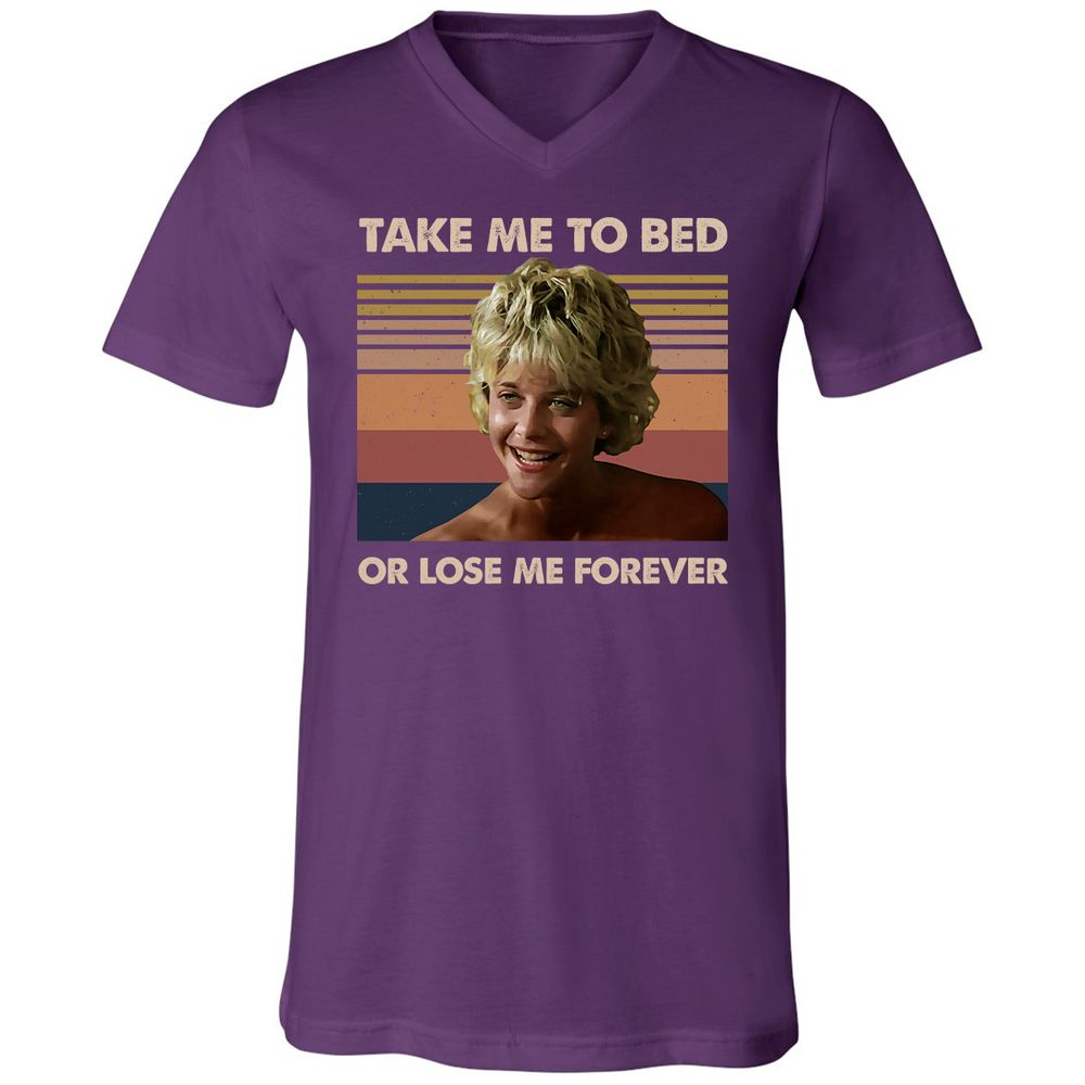 Unisex V-Neck T-Shirt - 5UJFFLUB - Team Purple - 9