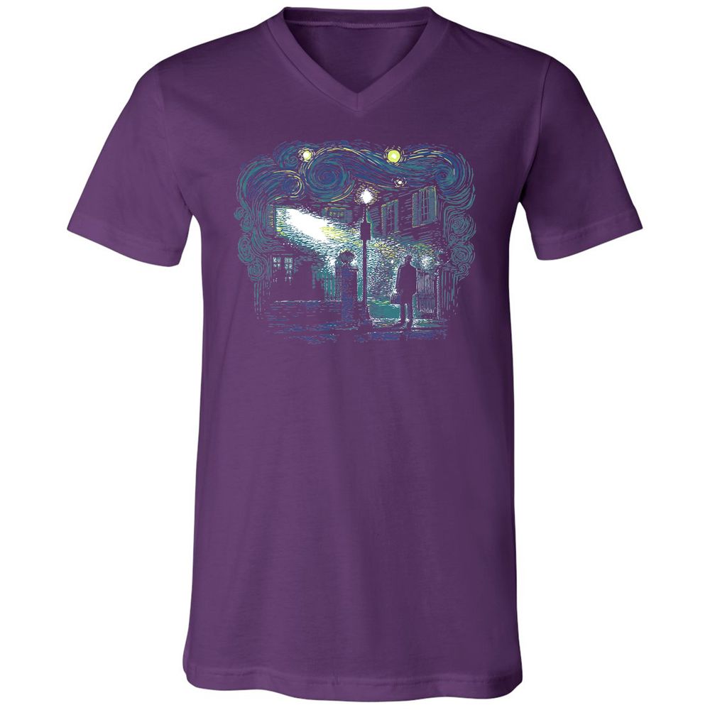 Unisex V-Neck T-Shirt - 92UGCPD8 - Team Purple - 9