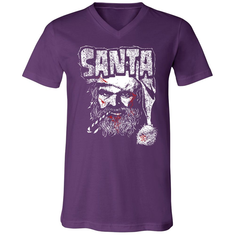 Unisex V-Neck T-Shirt - AT6QF4TE - Team Purple - 9