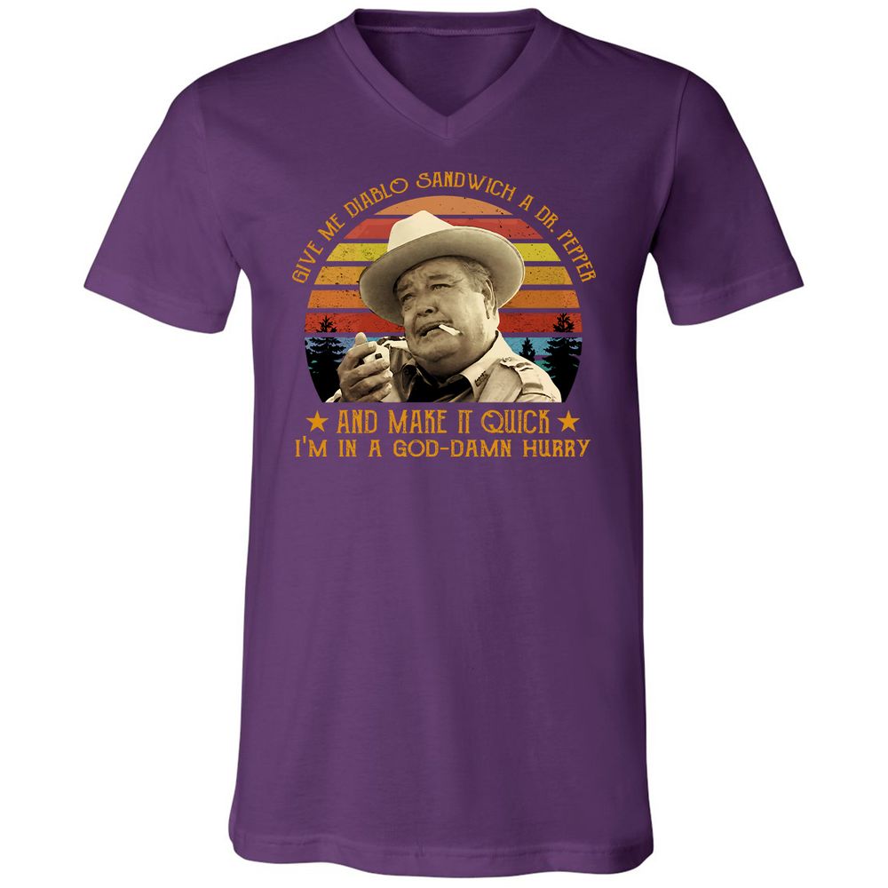 Unisex V-Neck T-Shirt - BC1VNWB1 - Team Purple - 9