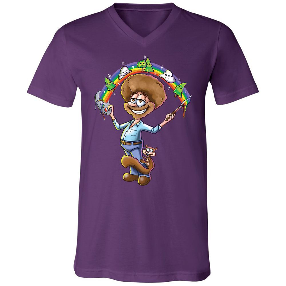Unisex V-Neck T-Shirt - EVG9AS1B - Team Purple - 9