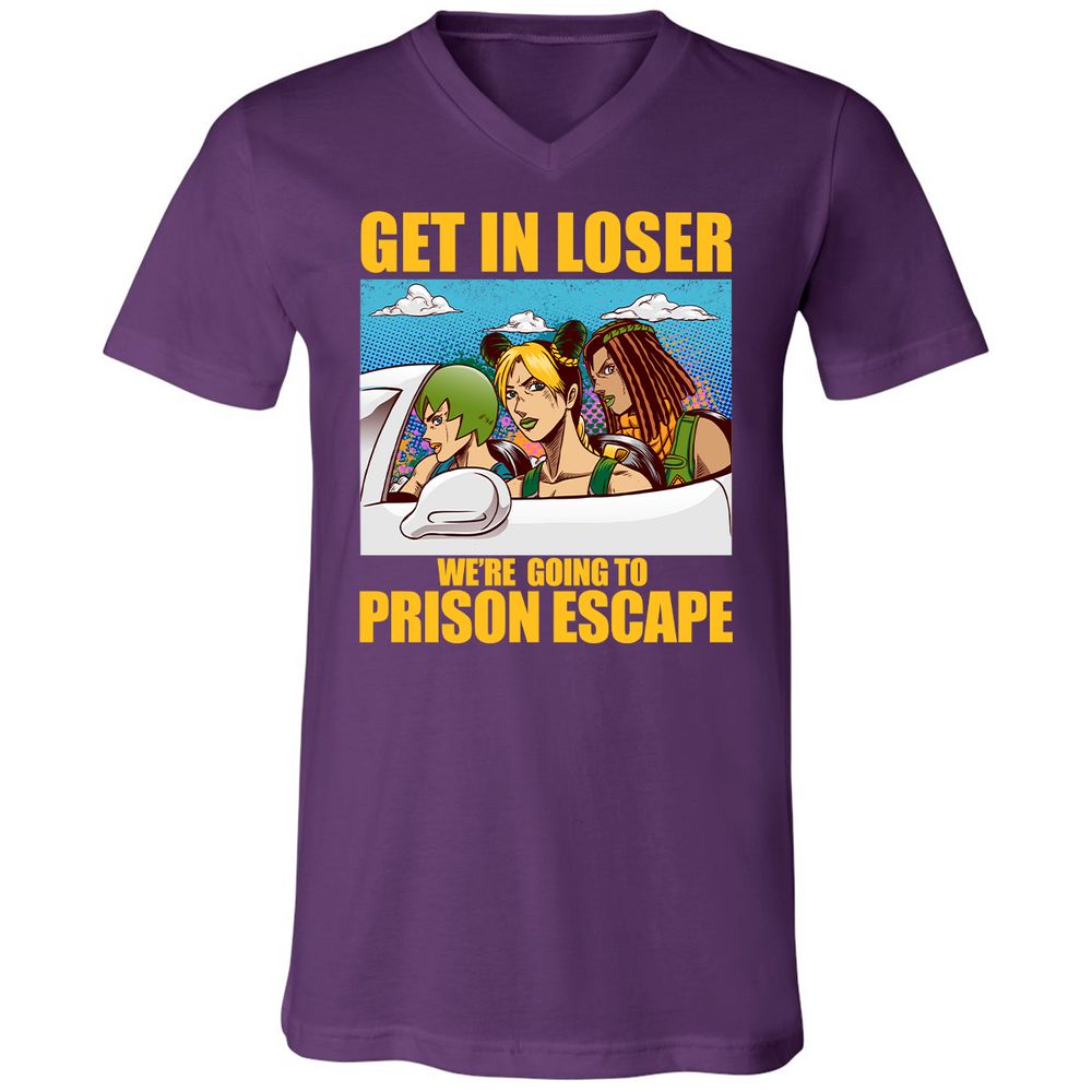 Unisex V-Neck T-Shirt - TQSQTHW4 - Team Purple - 9