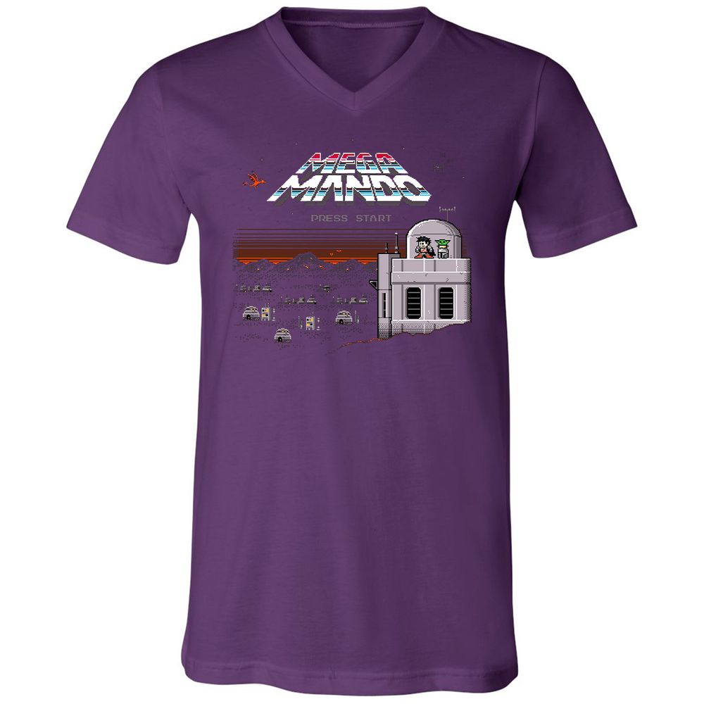 Unisex V-Neck T-Shirt - JPZV85MJ - Team Purple - 9