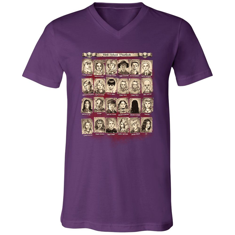 Unisex V-Neck T-Shirt - GMA6QG6P - Team Purple - 9