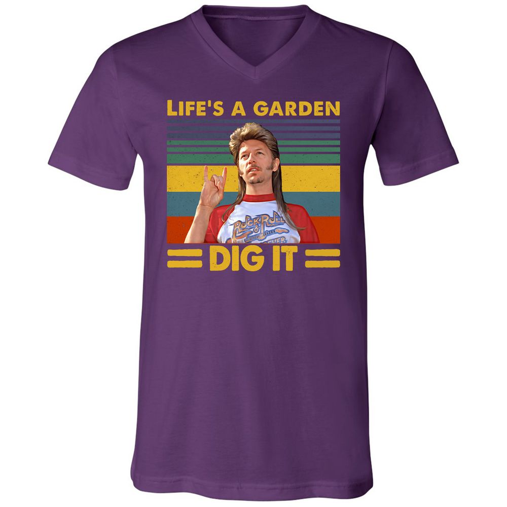 Unisex V-Neck T-Shirt - 3371L7X3 - Team Purple - 9