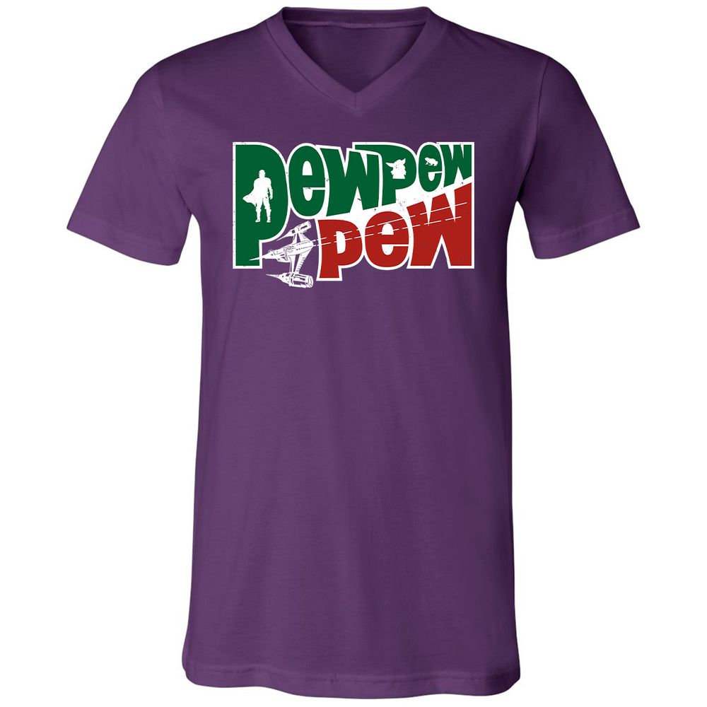 Unisex V-Neck T-Shirt - Q2CLWNBQ - Team Purple - 9