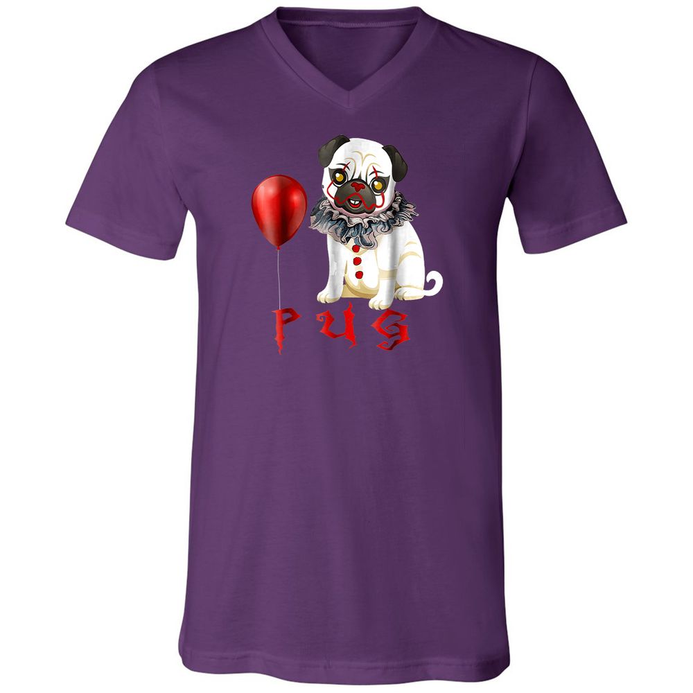 Unisex V-Neck T-Shirt - VYES7U3W - Team Purple - 9