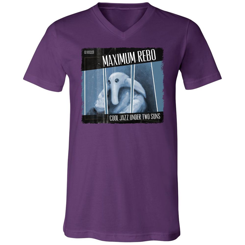 Unisex V-Neck T-Shirt - EHG5AKJB - Team Purple - 9