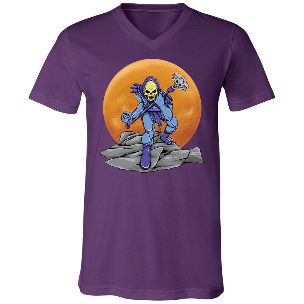 Unisex V-Neck T-Shirt - RPMY84HJ - Team Purple - 9