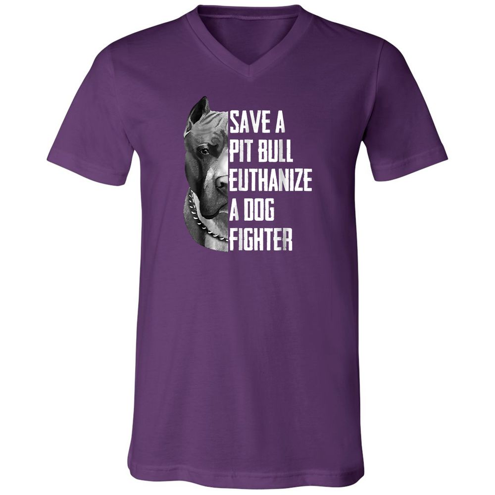 Unisex V-Neck T-Shirt - MUPVT1G3 - Team Purple - 9
