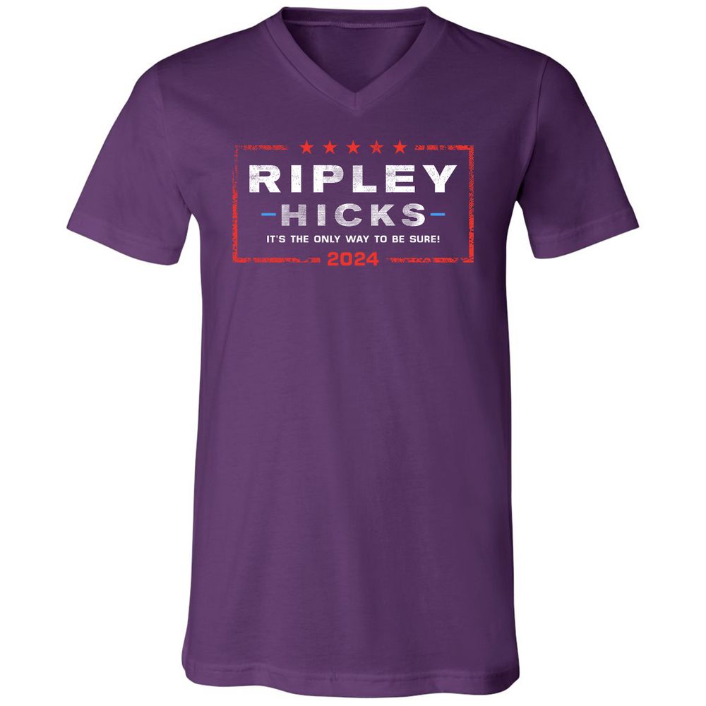 Unisex V-Neck T-Shirt - UP4Y1Q63 - Team Purple - 9