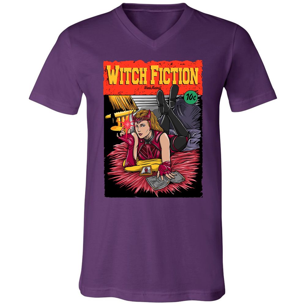 Unisex V-Neck T-Shirt - AELXATWA - Team Purple - 9