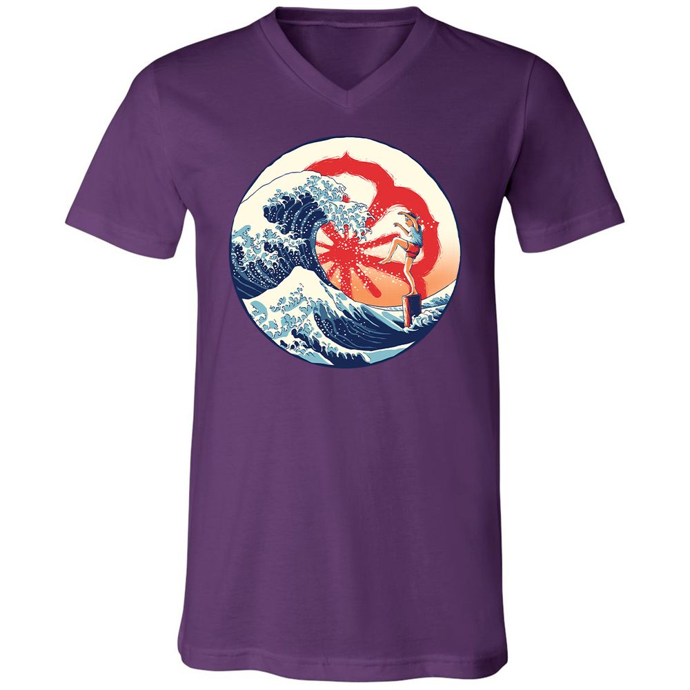 Unisex V-Neck T-Shirt - PVS1CKSG - Team Purple - 9