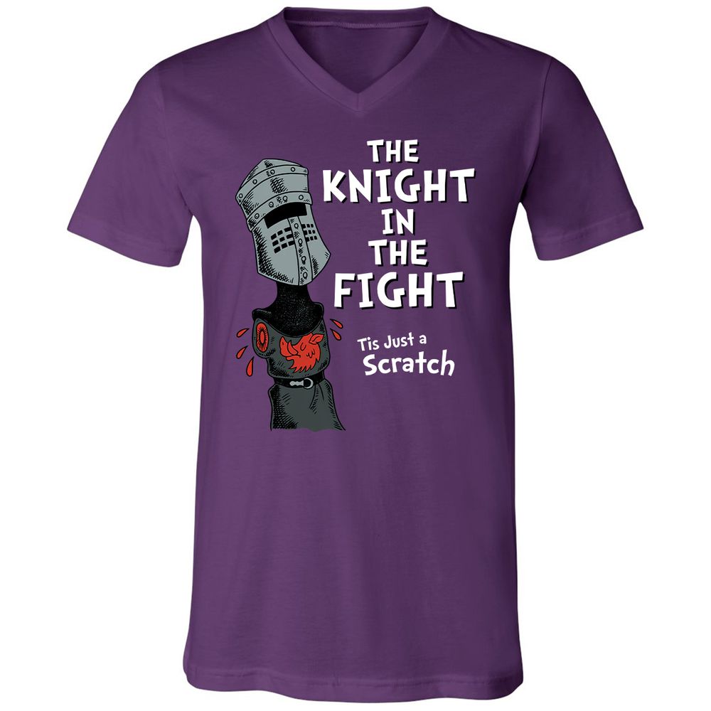 Unisex V-Neck T-Shirt - R5Z74CAH - Team Purple - 9