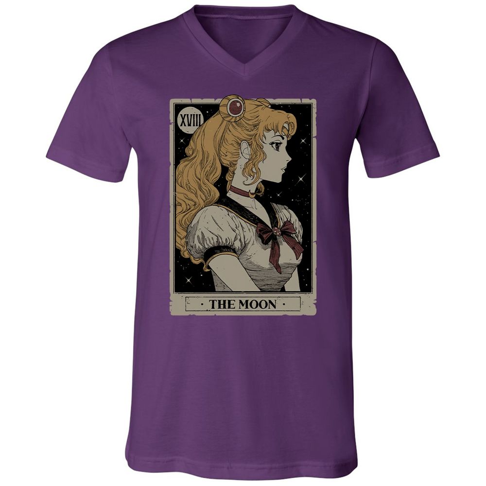 Unisex V-Neck T-Shirt - RWYRYN3G - Team Purple - 9