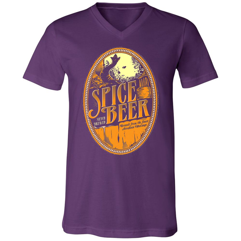 Unisex V-Neck T-Shirt - VQC13G12 - Team Purple - 9
