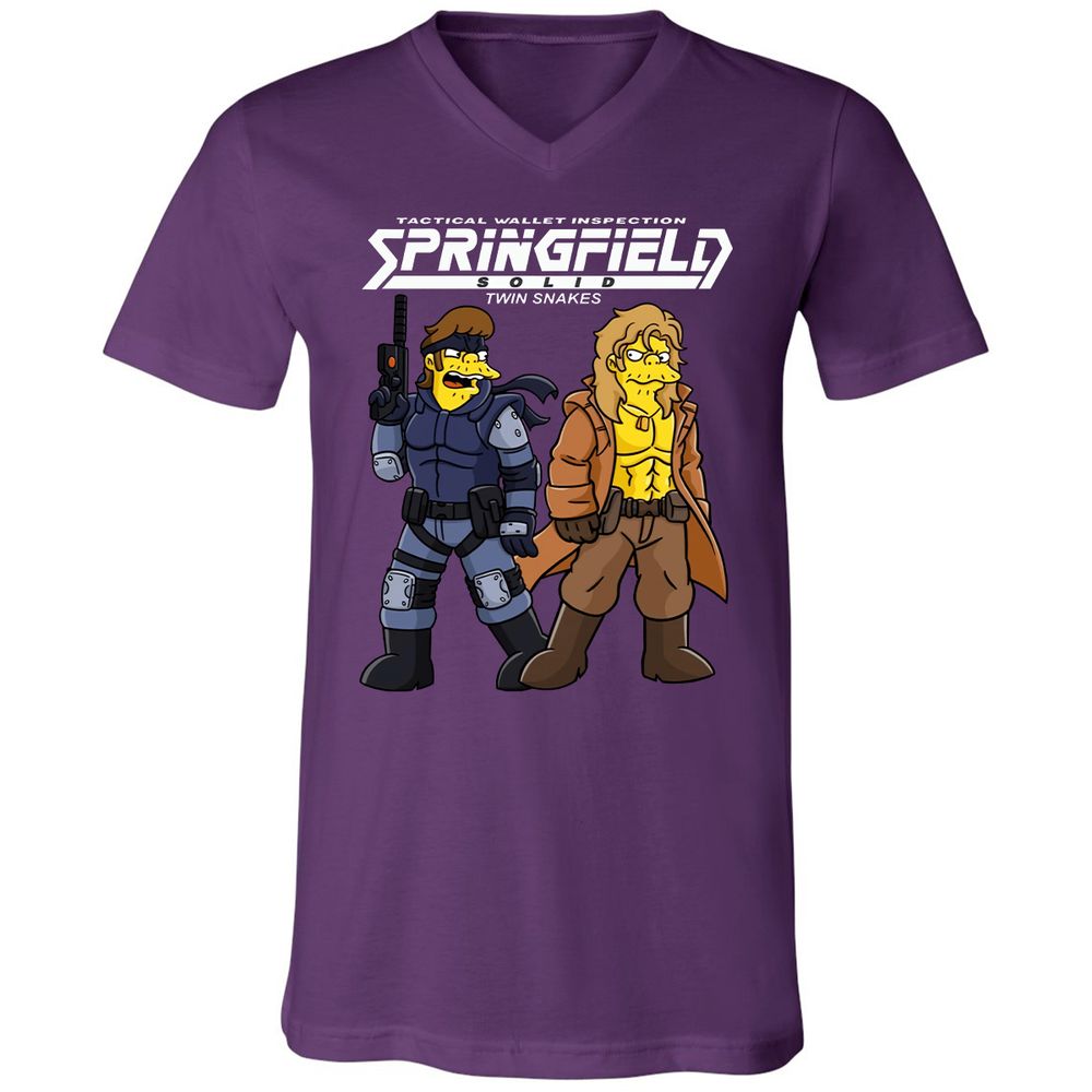 Unisex V-Neck T-Shirt - WKJ74NRA - Team Purple - 9