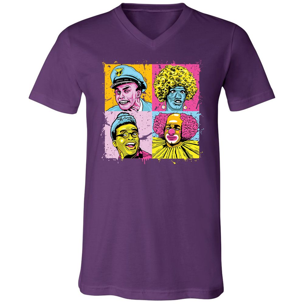 Unisex V-Neck T-Shirt - RRNSPXW5 - Team Purple - 9