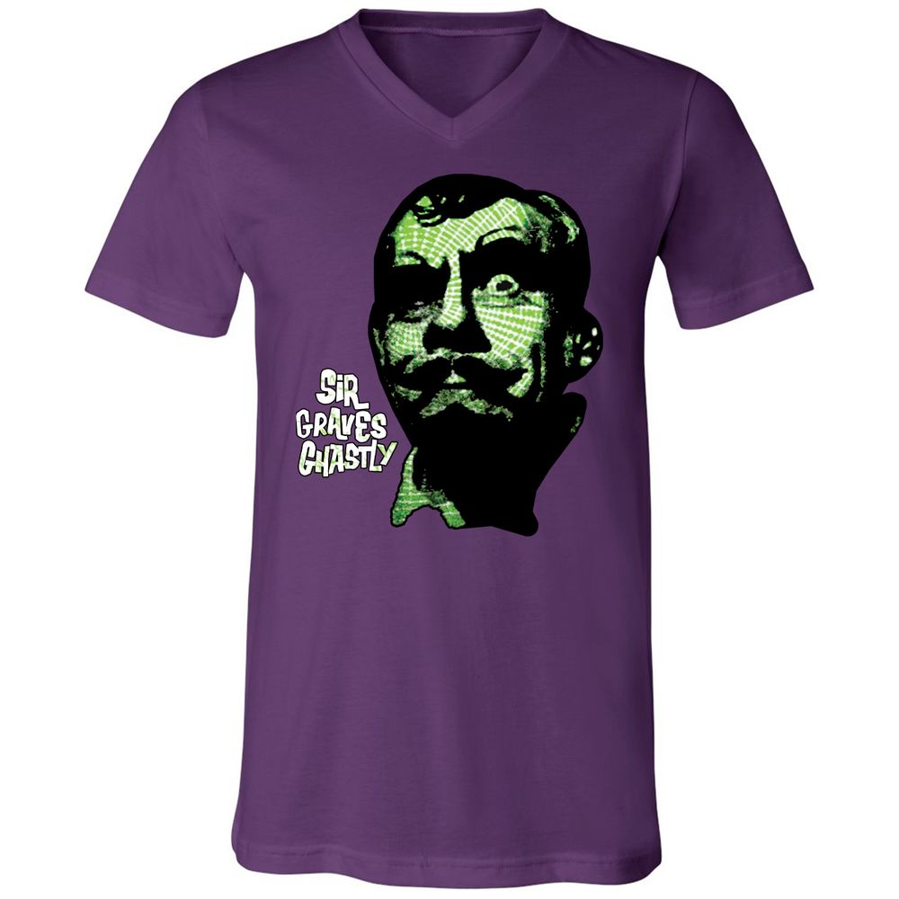 Unisex V-Neck T-Shirt - QP12M7GW - Team Purple - 9