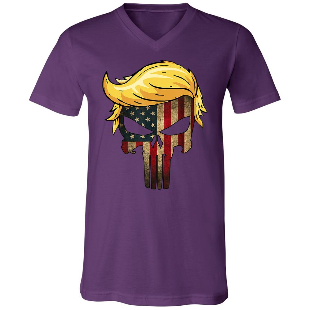 Unisex V-Neck T-Shirt - CWDAU6SV - Team Purple - 9