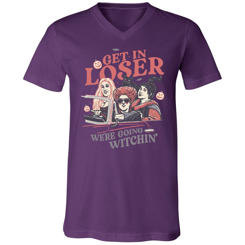 Unisex V-Neck T-Shirt - L7RGBHWS - Team Purple - 9
