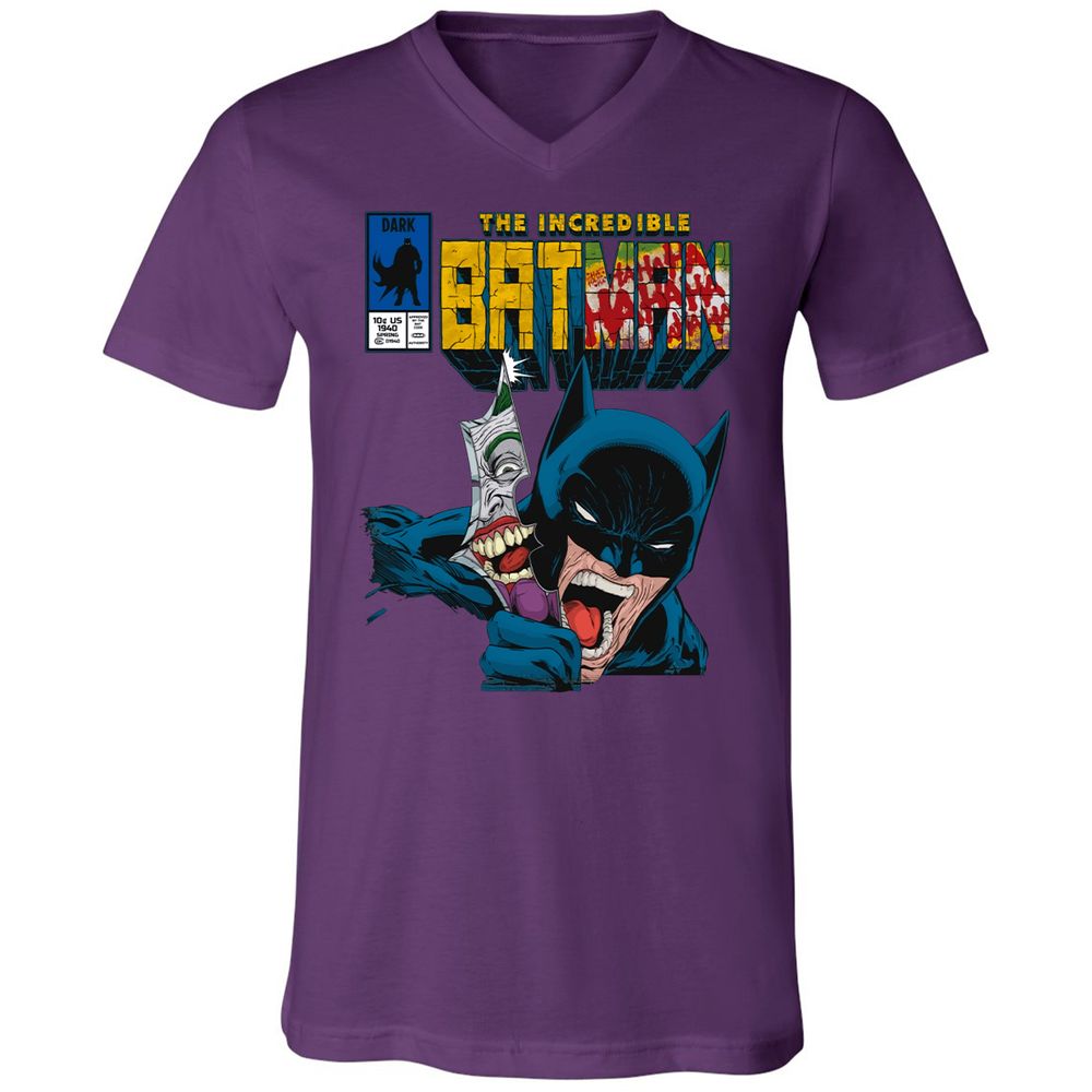 Unisex V-Neck T-Shirt - NMPTYSAM - Team Purple - 9