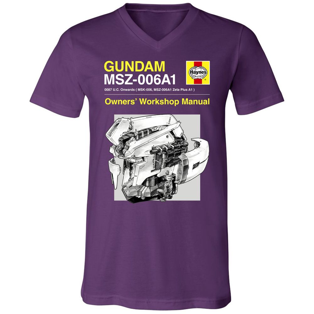 Unisex V-Neck T-Shirt - CWY6RA6X - Team Purple - 9