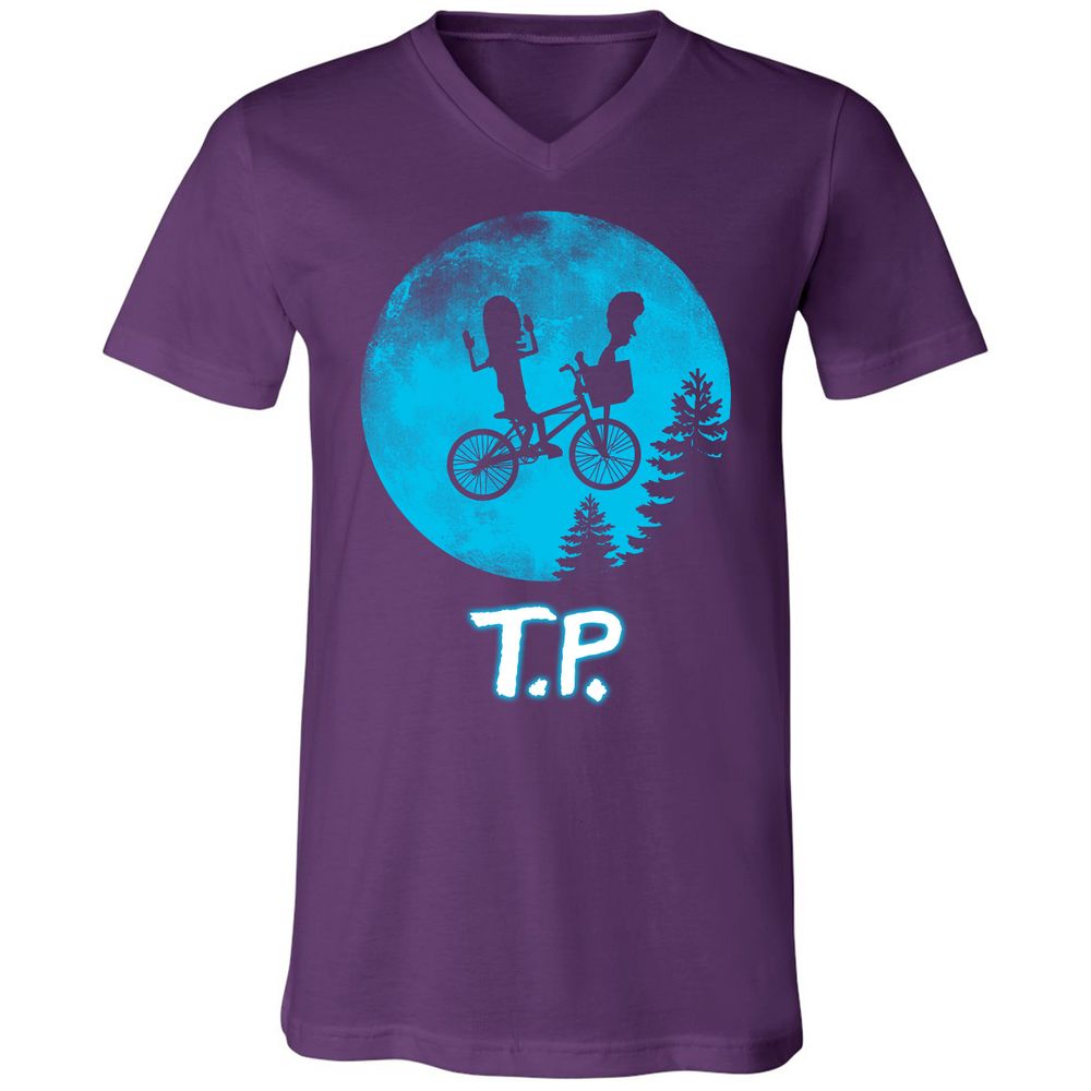 Unisex V-Neck T-Shirt - L9NZK168 - Team Purple - 9