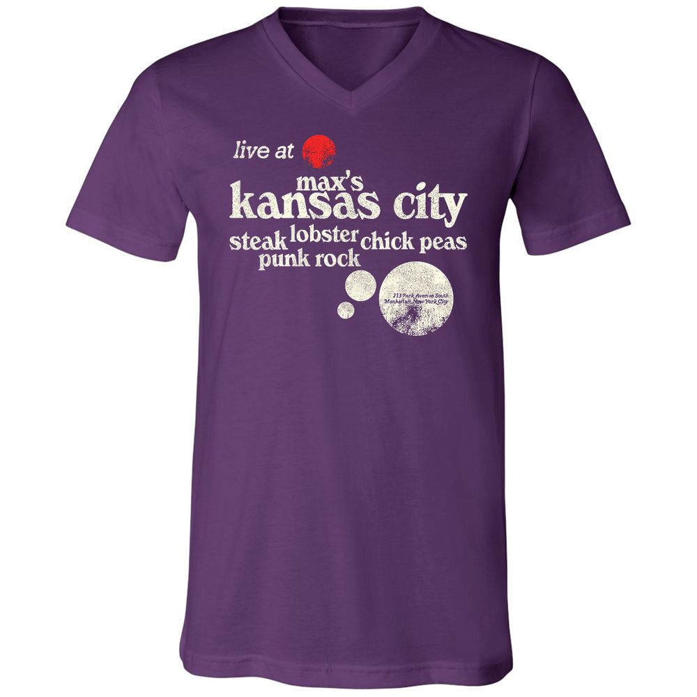Unisex V-Neck T-Shirt - DFHCD6FU - Team Purple - 9