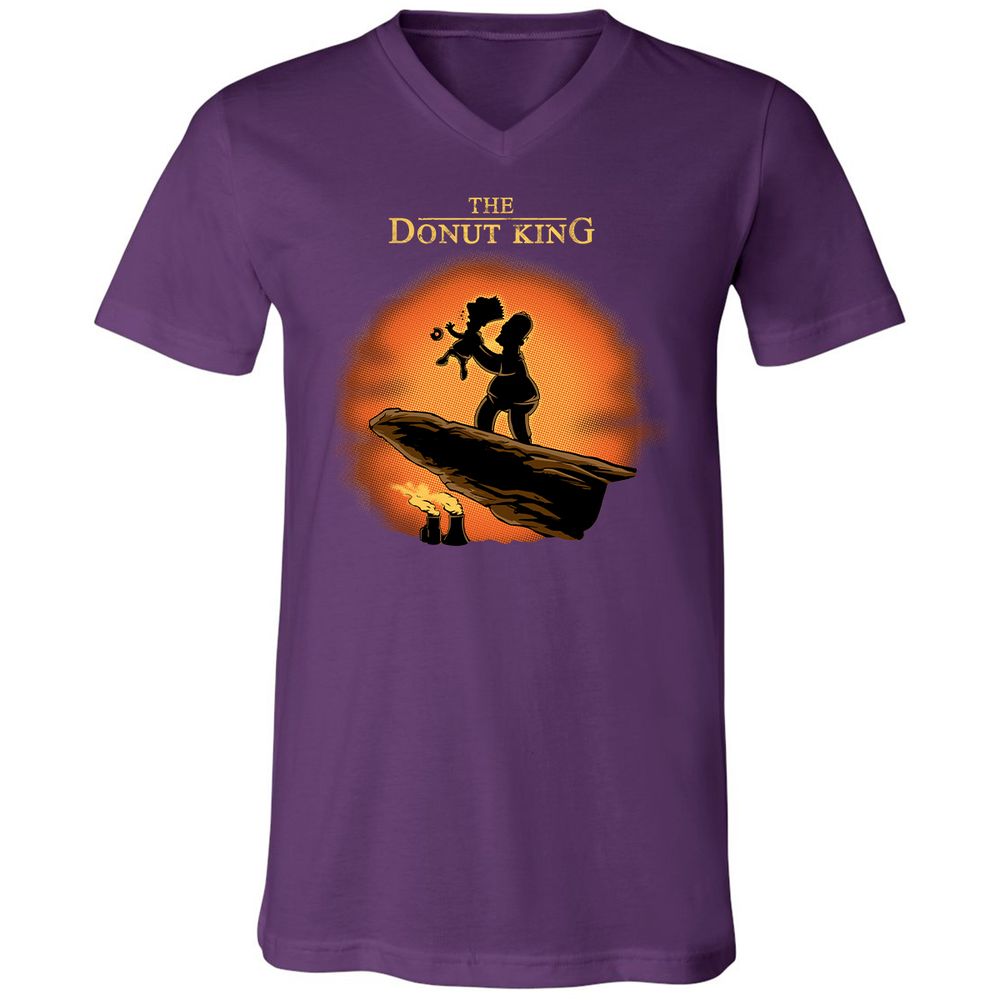 Unisex V-Neck T-Shirt - UKW2X34Z - Team Purple - 9