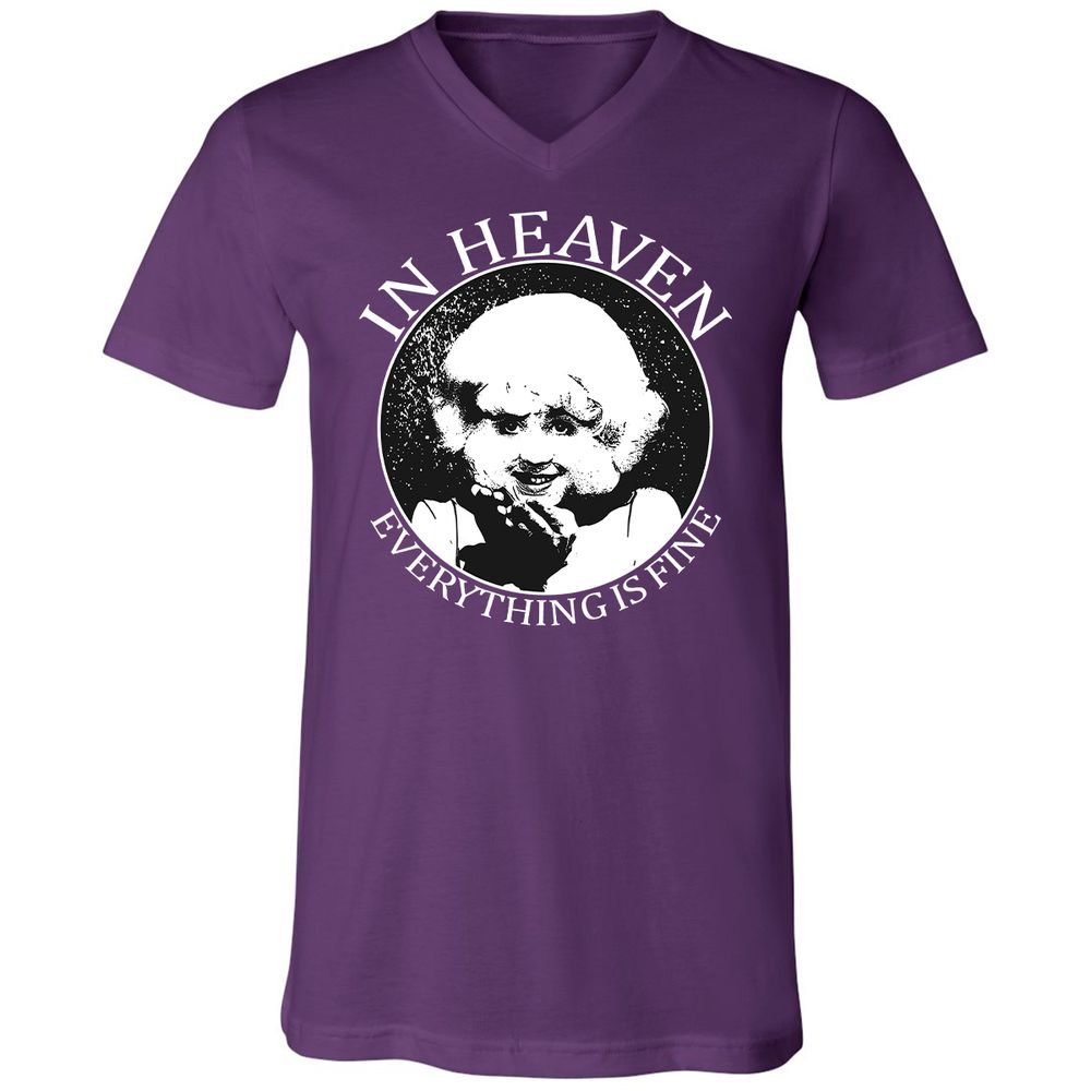 Unisex V-Neck T-Shirt - YA3CJN1B - Team Purple - 9