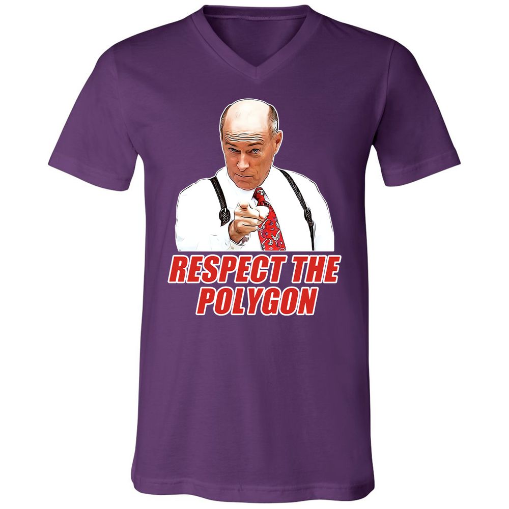 Unisex V-Neck T-Shirt - UY2YVLBX - Team Purple - 9