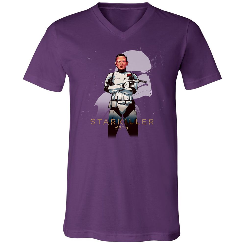 Unisex V-Neck T-Shirt - KX1N4UDK - Team Purple - 9