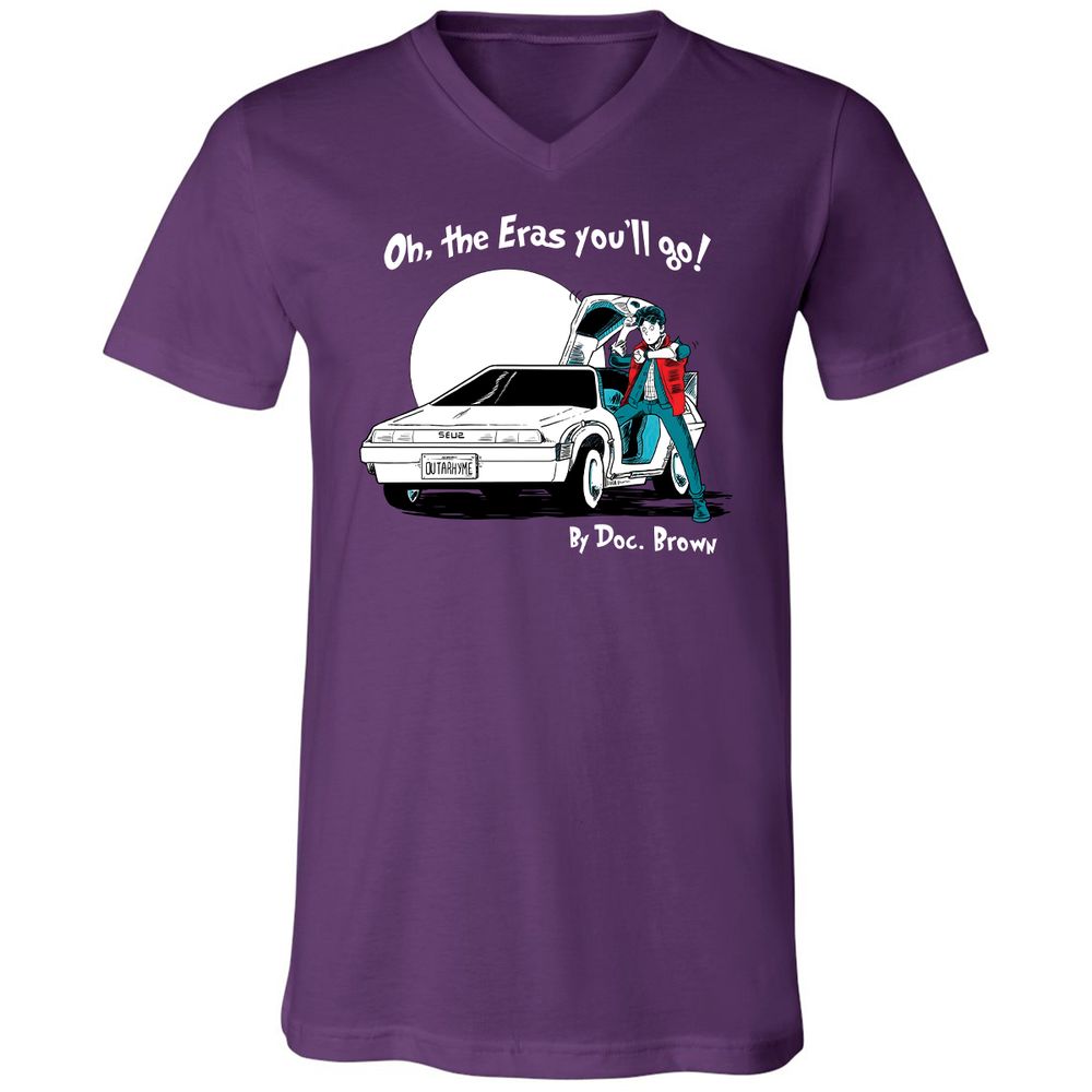 Unisex V-Neck T-Shirt - HL316JCV - Team Purple - 9