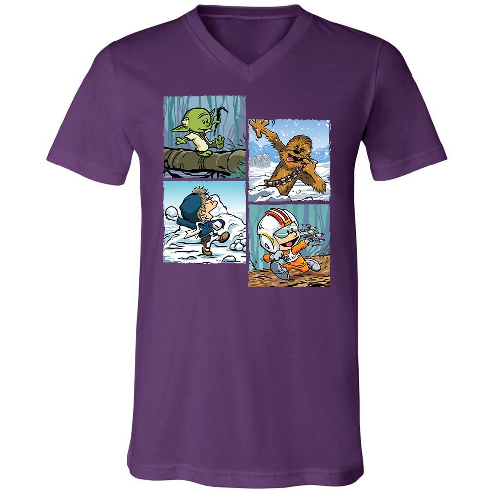 Unisex V-Neck T-Shirt - FB2MNPLF - Team Purple - 9