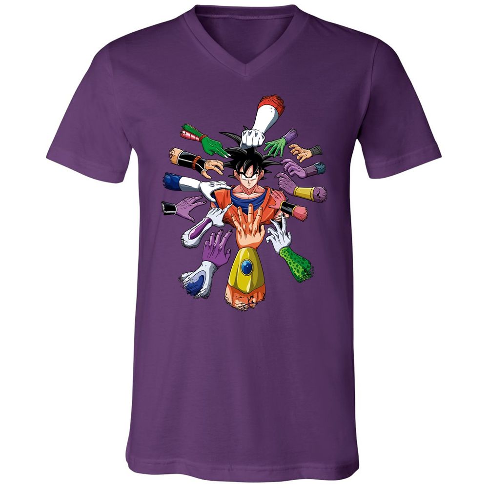 Unisex V-Neck T-Shirt - GXR2UECA - Team Purple - 9