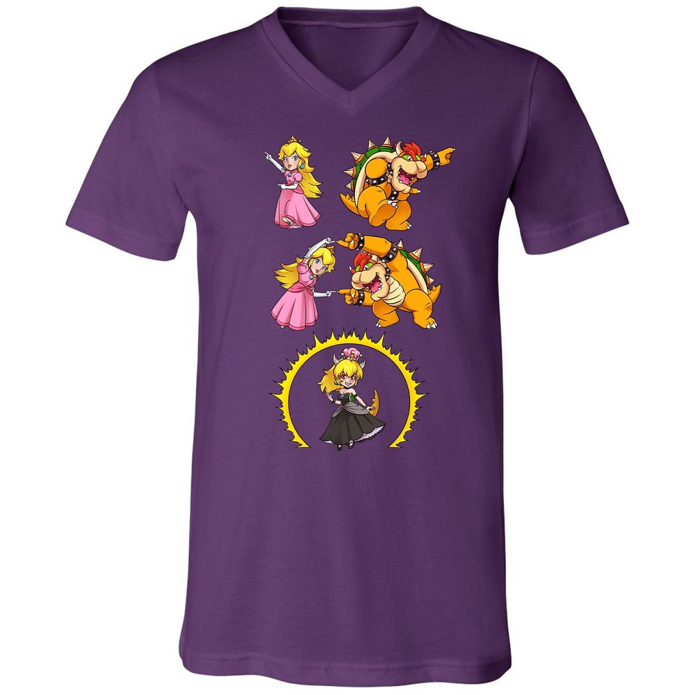 Unisex V-Neck T-Shirt - JT5EX52S - Team Purple - 9
