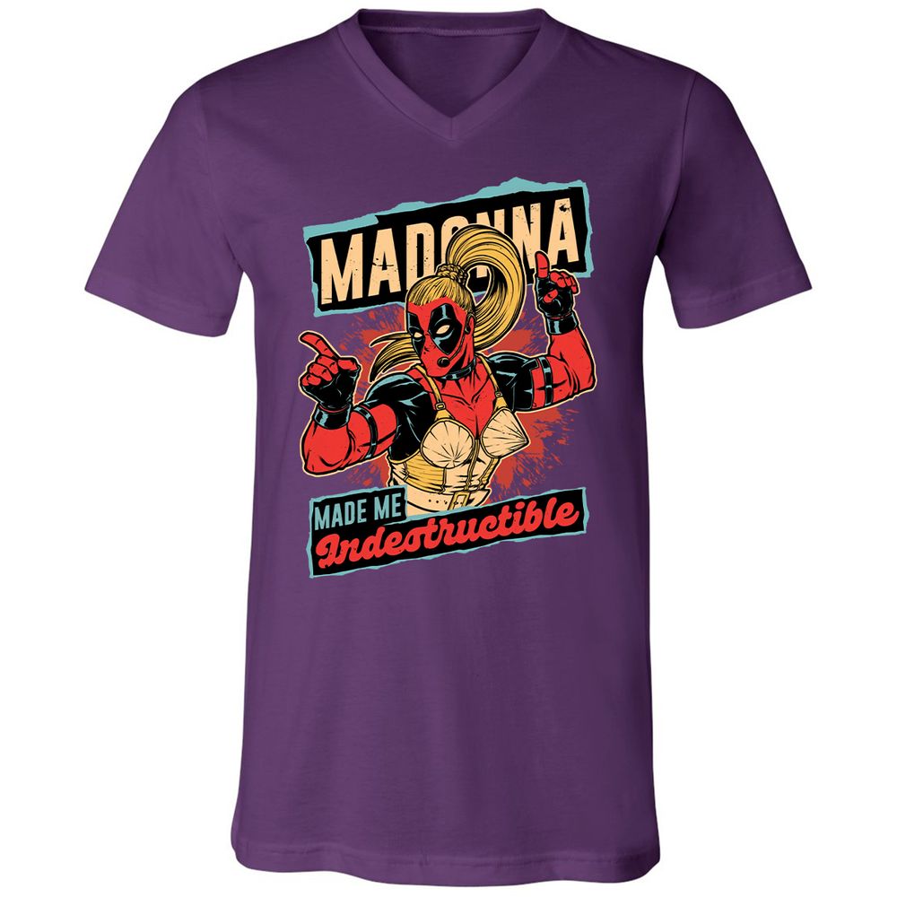 Unisex V-Neck T-Shirt - 56MZ2KV2 - Team Purple - 9