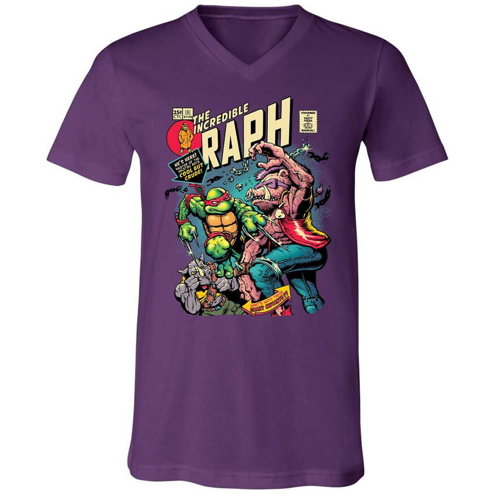 Unisex V-Neck T-Shirt - WL8DG6DW - Team Purple - 9