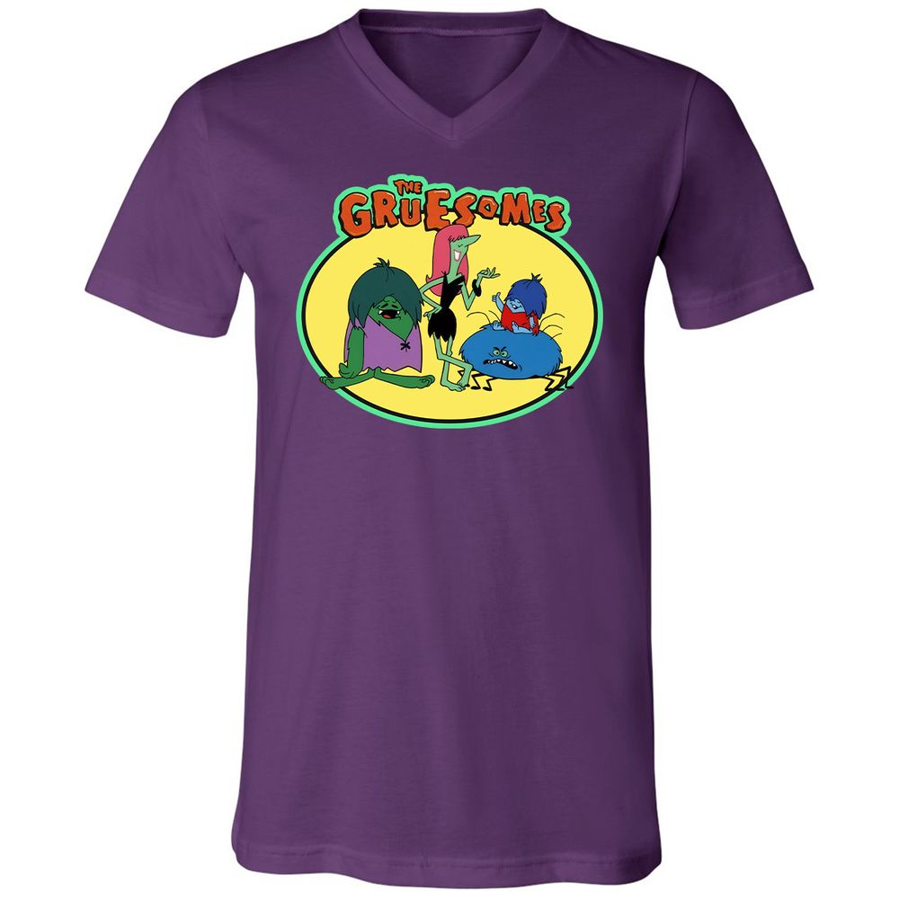 Unisex V-Neck T-Shirt - K2GAH2UV - Team Purple - 9