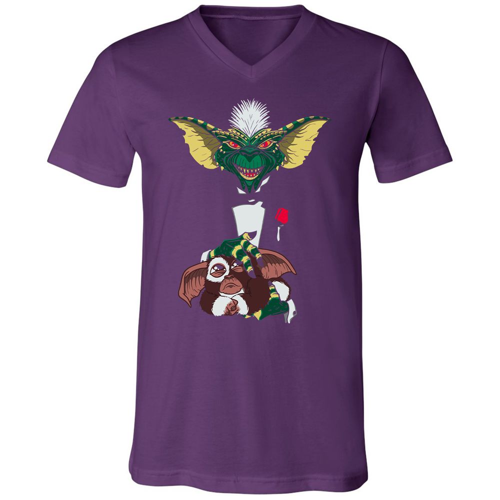 Unisex V-Neck T-Shirt - RVVGQD4S - Team Purple - 9