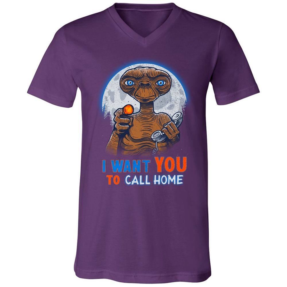Unisex V-Neck T-Shirt - T2XW14X6 - Team Purple - 9